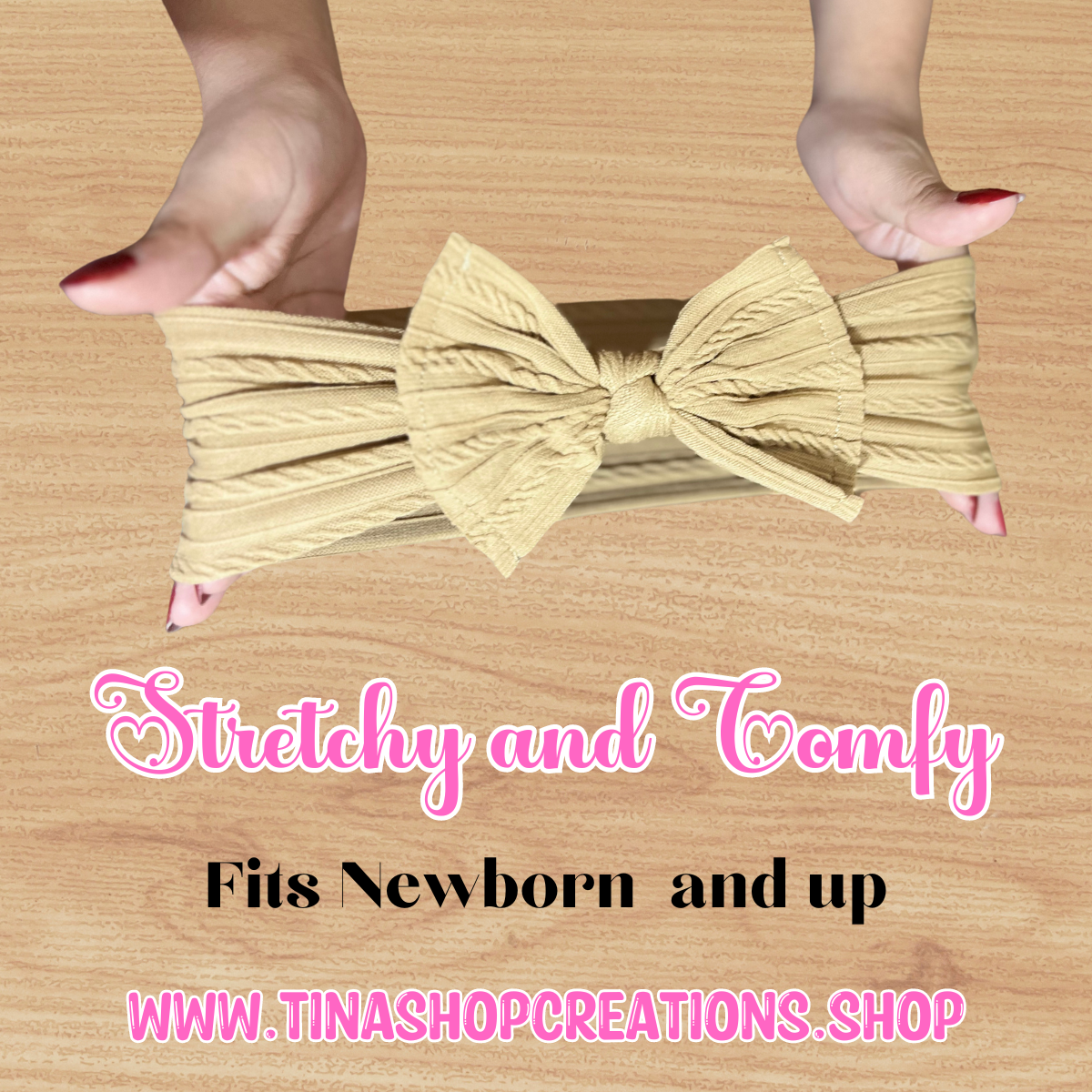 Versatile Cable Knit Headband for Baby - Comfortable and Stretchy, Boho Bow Headband, Neutral Headbands