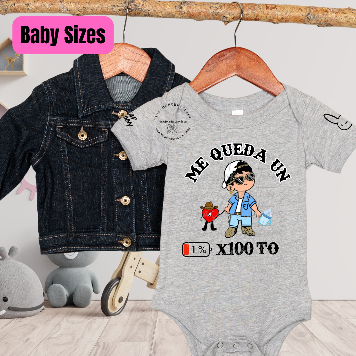 Me Queda un porciento -Combina con tu Mini - Inspirado en bad Bunny y Grupo Frontera, camisetas familiares a juego
