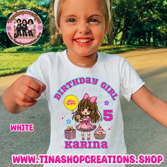 Birthday Girl Personalized T-Shirt