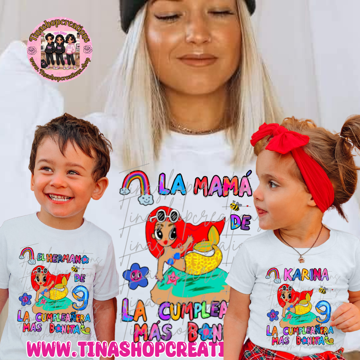 Camisa de cumpleaños de Sirenita inspirada en Karol G