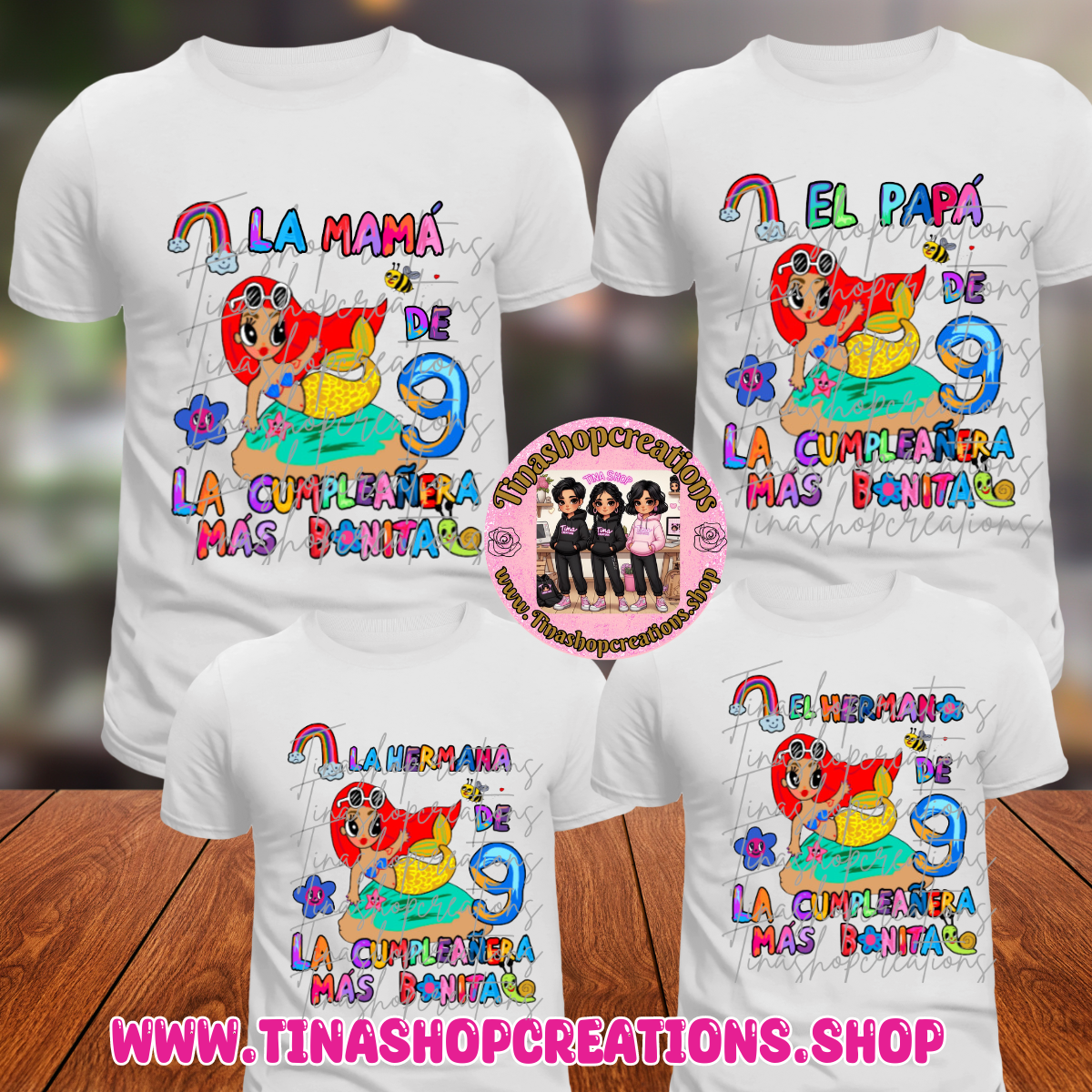 Camisa de cumpleaños de Sirenita inspirada en Karol G